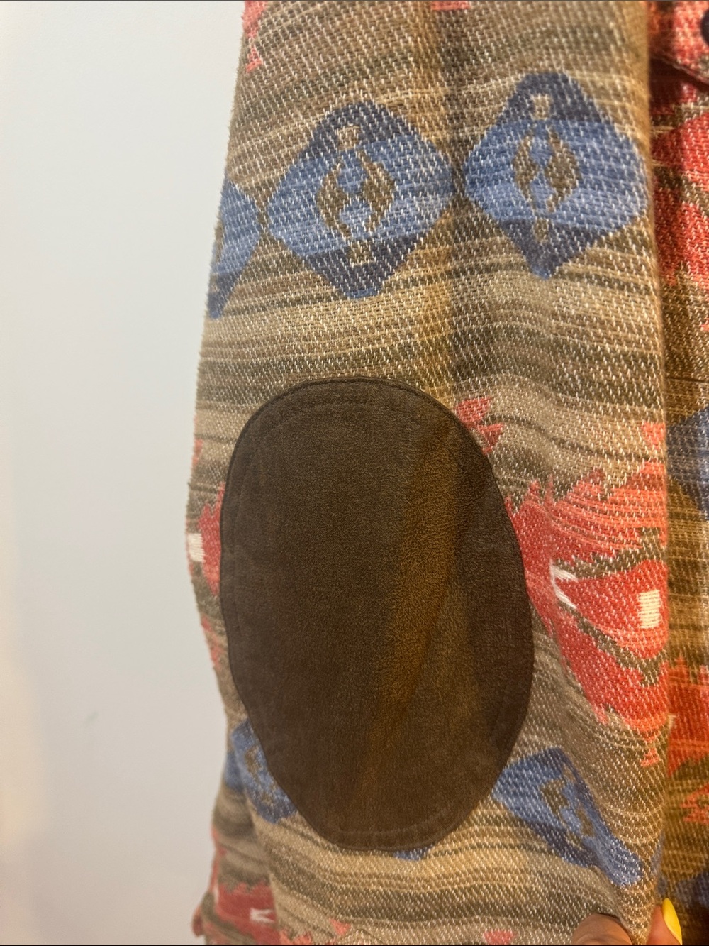 Orvis Red, Brown & Blue Patterned Shirt Jacket - Picture 4 of 5